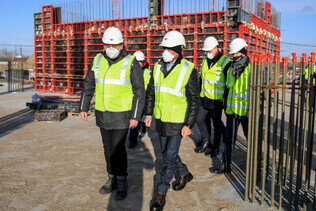 Alexander Krylov visited the construction site of "Arena Omsk"