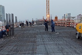 Закончены монолитные работы по строительству первой очереди МФЦ “Эспланада” в Перми