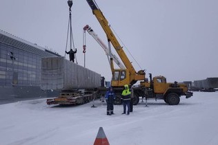Kemerovo International Airport: telescopic ladders have already been delivered to the construction site