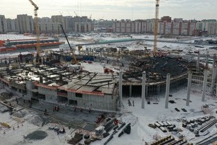 О ходе строительства «Арены Омск»  рассказал Губернатор Омской области Александр Бурков