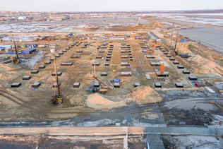 Foundation works for the new passenger terminal at Novy Urengoy airport were completed