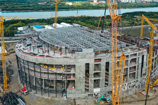 August results of Arena Omsk construction