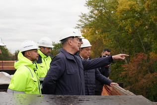 The head of Bashkortostan inspected the construction of the Eastern exit from Ufa