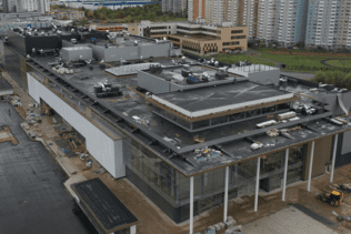 Construction dynamics of the Nebo Shopping Center in September