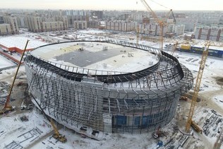 Arena Omsk: construction results in November