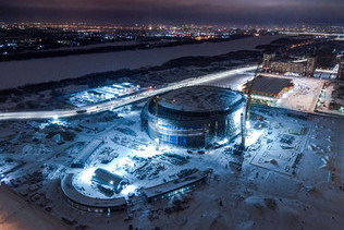 The technical readiness of the Arena Omsk is 50%