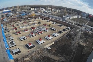 The pit excavation for the new Voronezh airport terminal has been completed