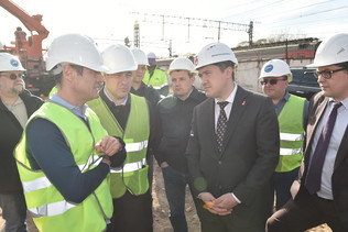 Губернатор Пермского края посетил стройплощадку Галереи