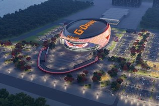 The new ice Arena in Omsk was named G-Drive Arena