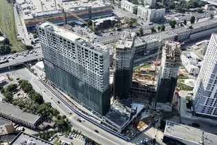 Pouring of bearing structures is completed in the 18th building of Simvol Residential Complex