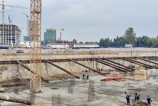 Mobilization of the construction site of RC Ostrov in the active phase