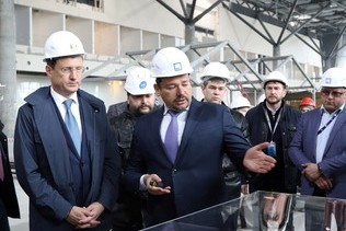 Вице-премьер Новак посетил строящийся аэропорт Нового Уренгоя