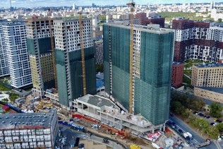 The Quarter `Smelost` of the Simvol Residential Complex is 50% complete