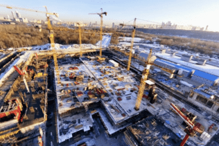 Construction dynamics of the Ostrov Residential Complex in Moscow in November