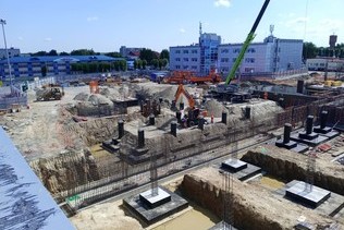 Динамика работ по реконструкции аэропорта Рощино в июле
