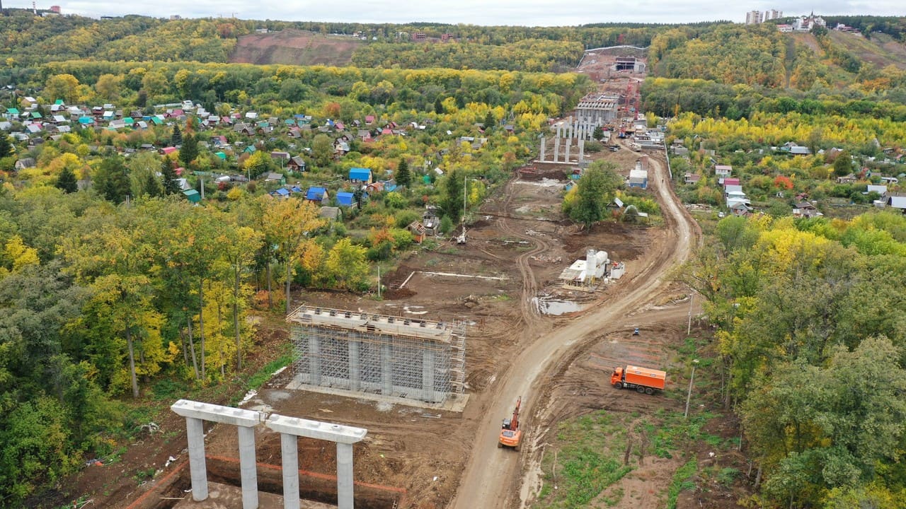 The head of Bashkortostan inspected the construction of the Eastern exit from Ufa-photo-4