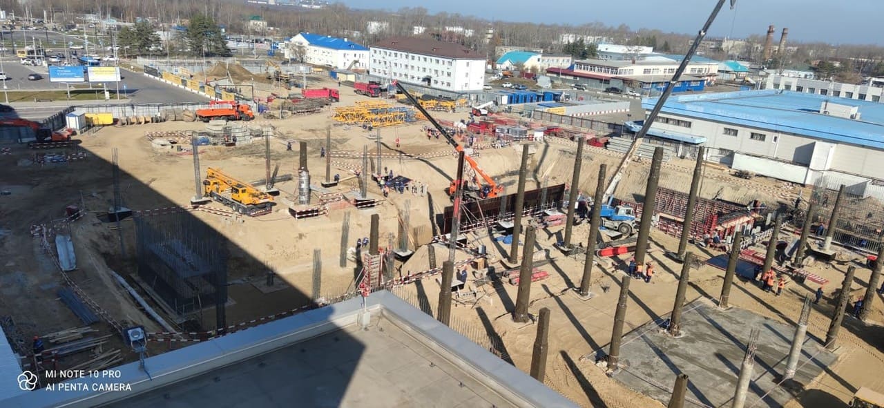 Results of the second month of construction of the new terminal at Khabarovsk airport-photo-1