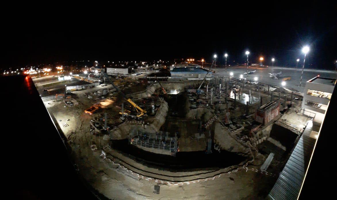 Results of the second month of construction of the new terminal at Khabarovsk airport-photo-4