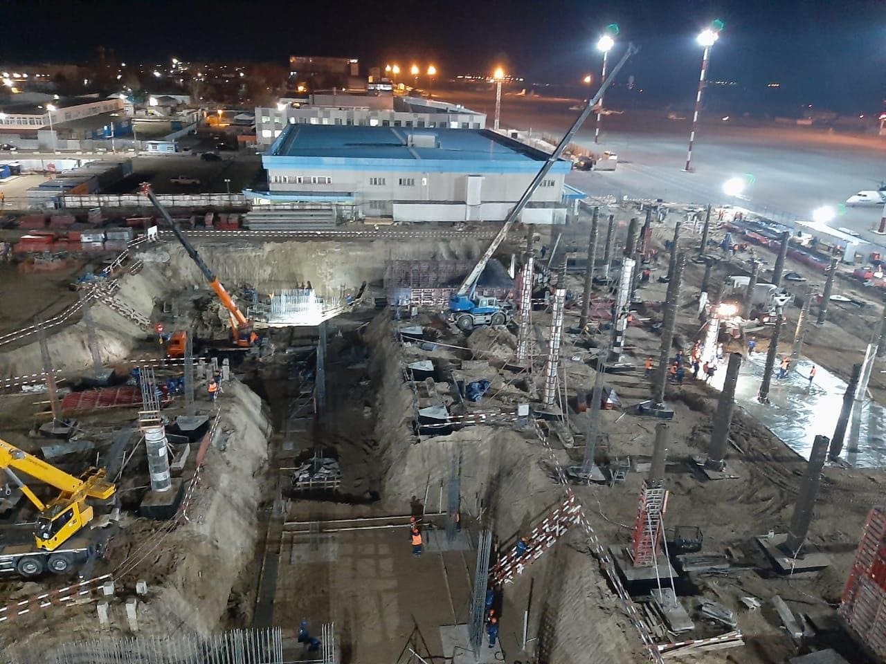 Results of the second month of construction of the new terminal at Khabarovsk airport-photo-5