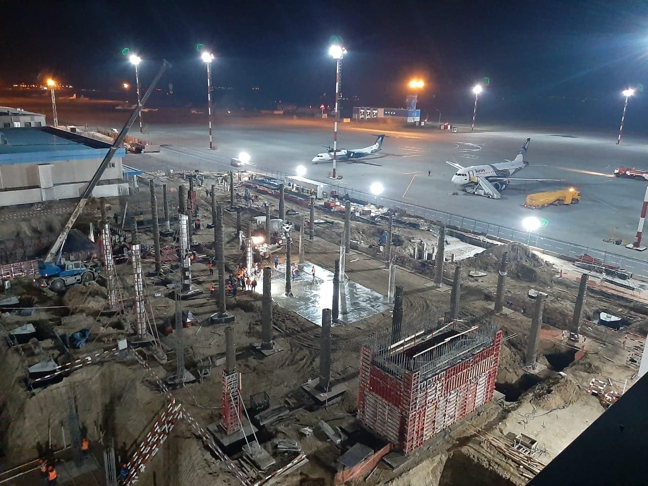 Results of the second month of construction of the new terminal at Khabarovsk airport-photo-6