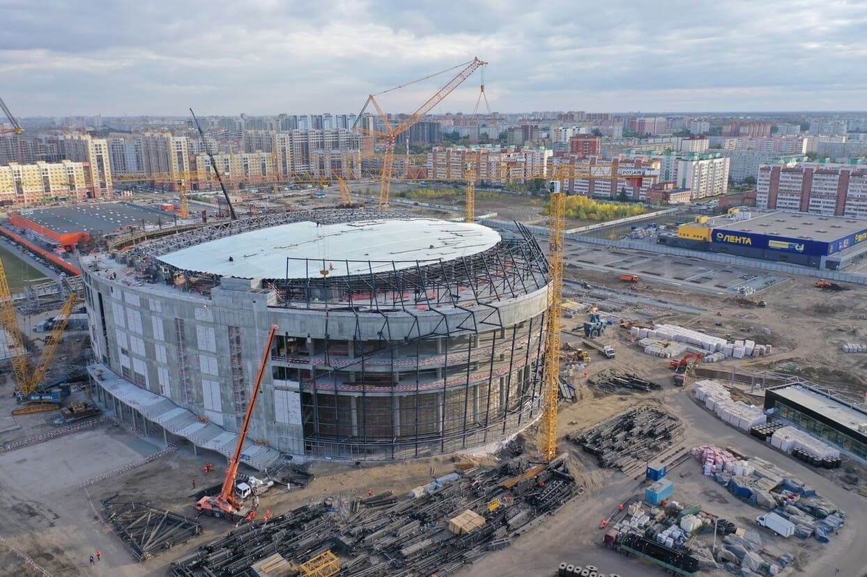 The construction readiness of the Arena Omsk is 35%-photo-1