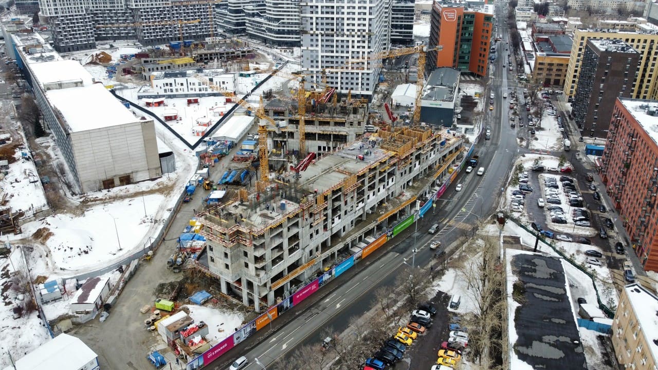 Construction dynamics of Residential Complex Simvol in February -photo-1