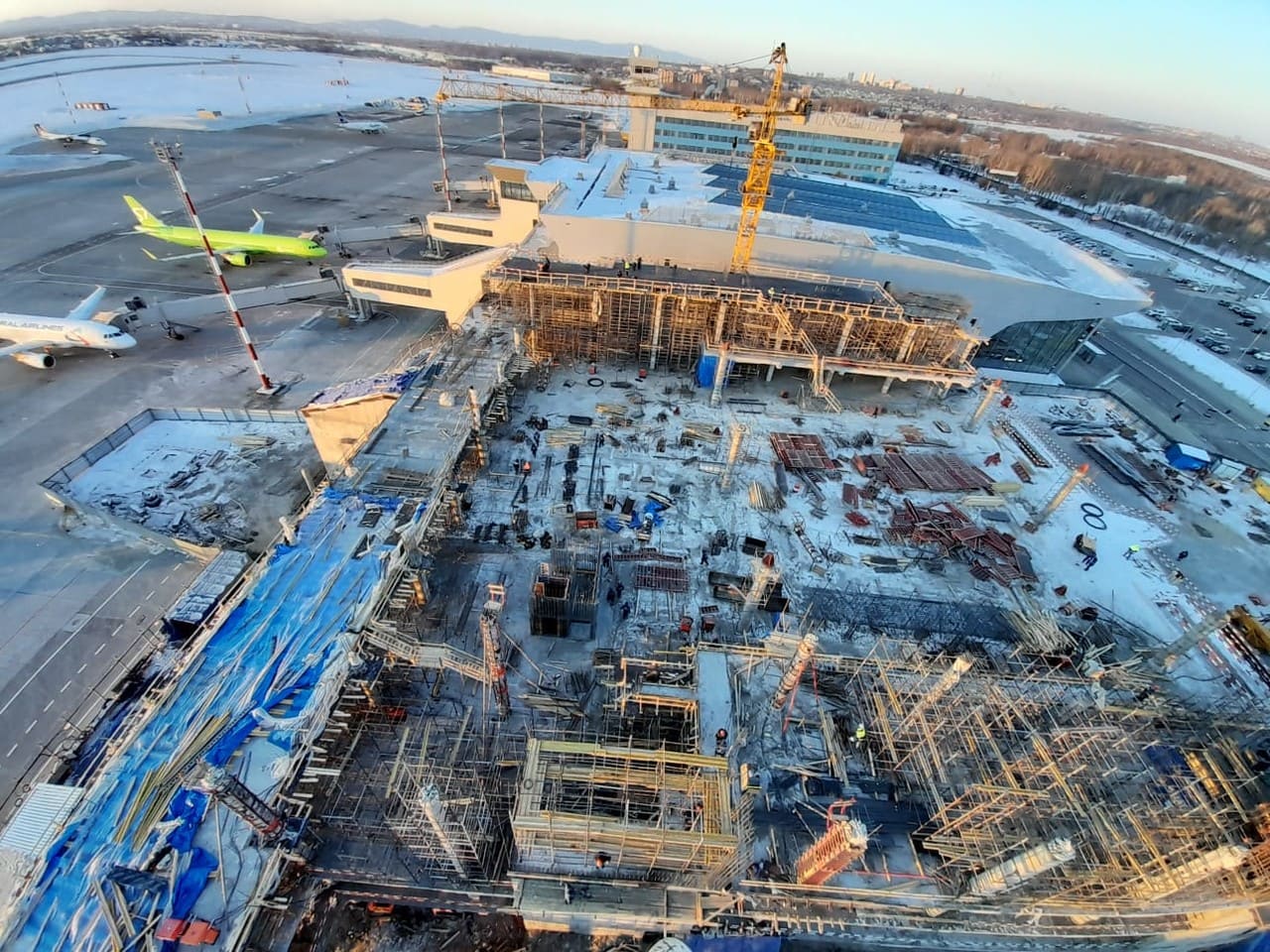 180 дней строительства терминала МВЛ аэропорта Хабаровск-photo-1
