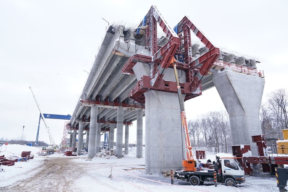Start of thrusting the bridge over the Ufa River at the Eastern Exit-photo-2