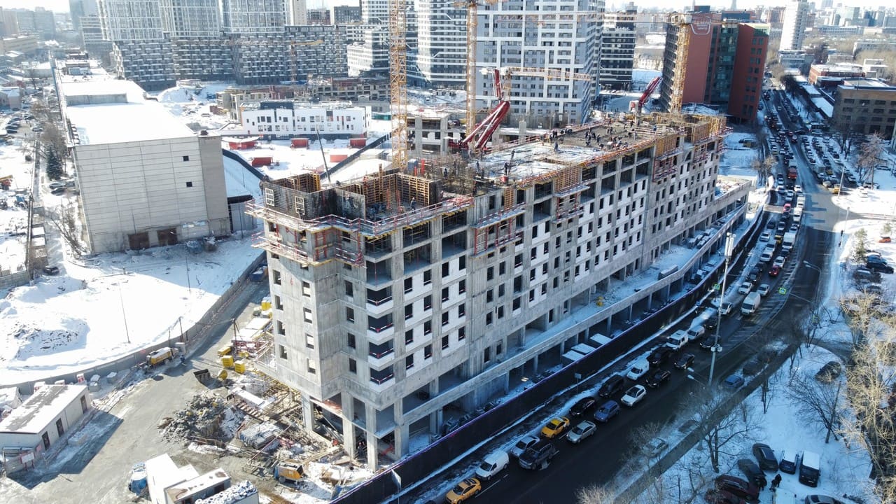 Simvol Residential Complex: the ninth floor mark has been reached-photo-3