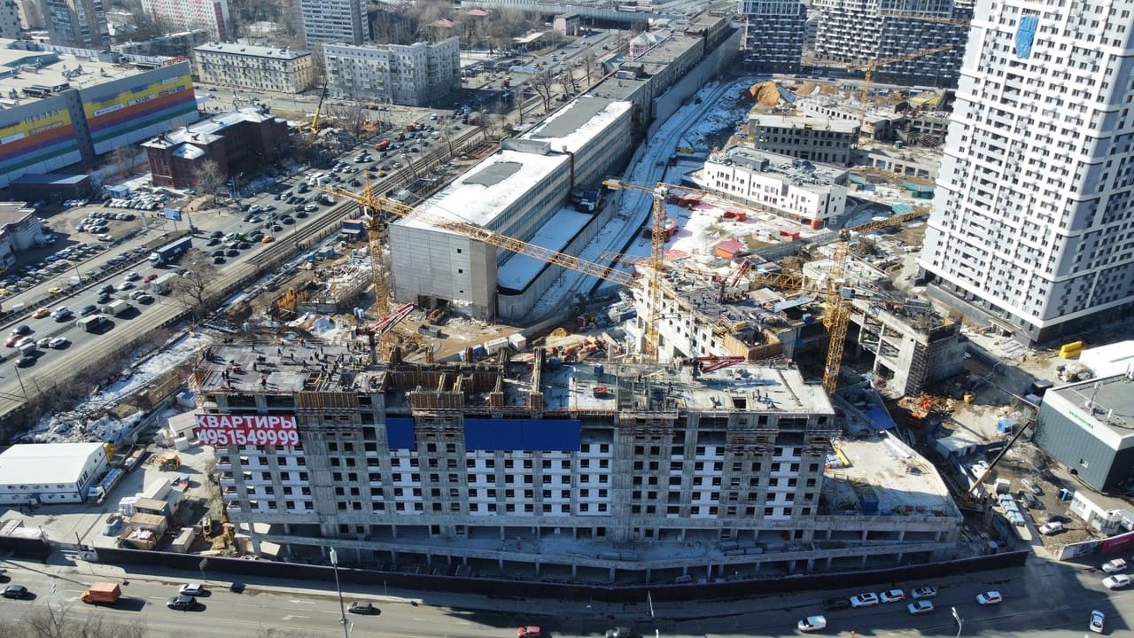 Construction dynamics of Simvol Residential Complex in March-photo-5