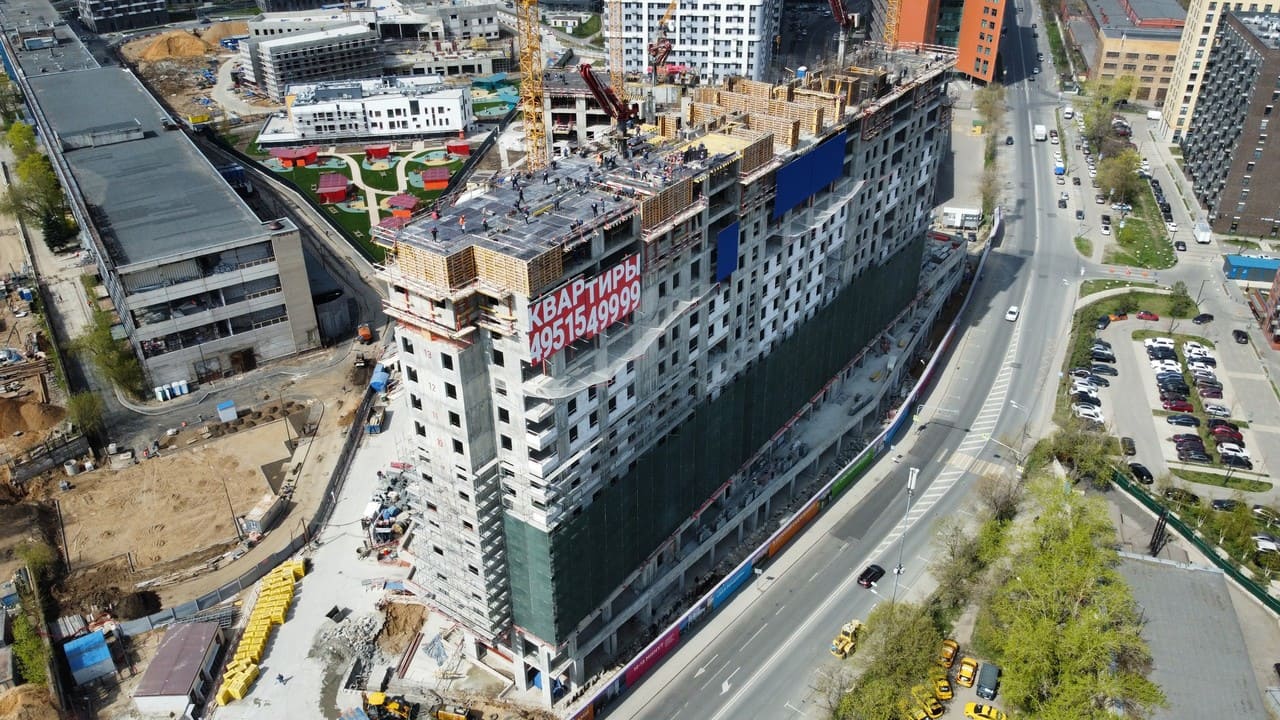 The 16th floor of the eighteenth building of the Simvol Residential Complex is built-photo-2