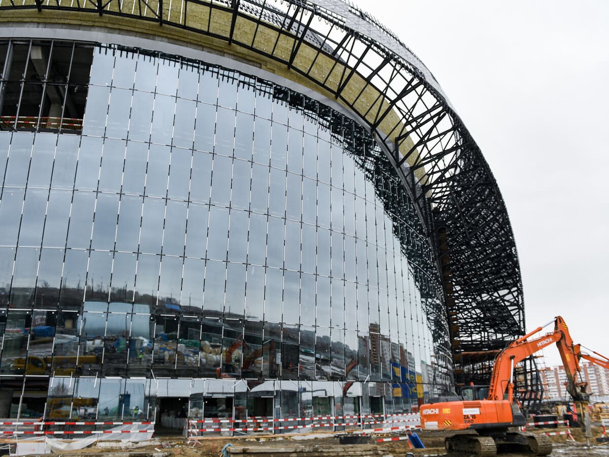 Construction of the Omsk Arena: results of March-photo-2