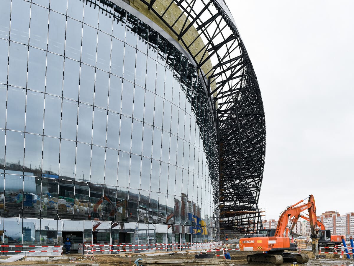 Construction of the Omsk Arena: results of March-photo-12