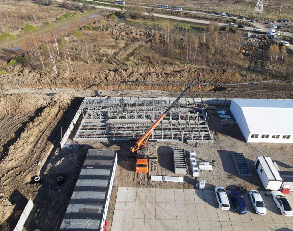 Update from the construction site of the new wafer and solar cell factory Chernyakhovsk-photo-5