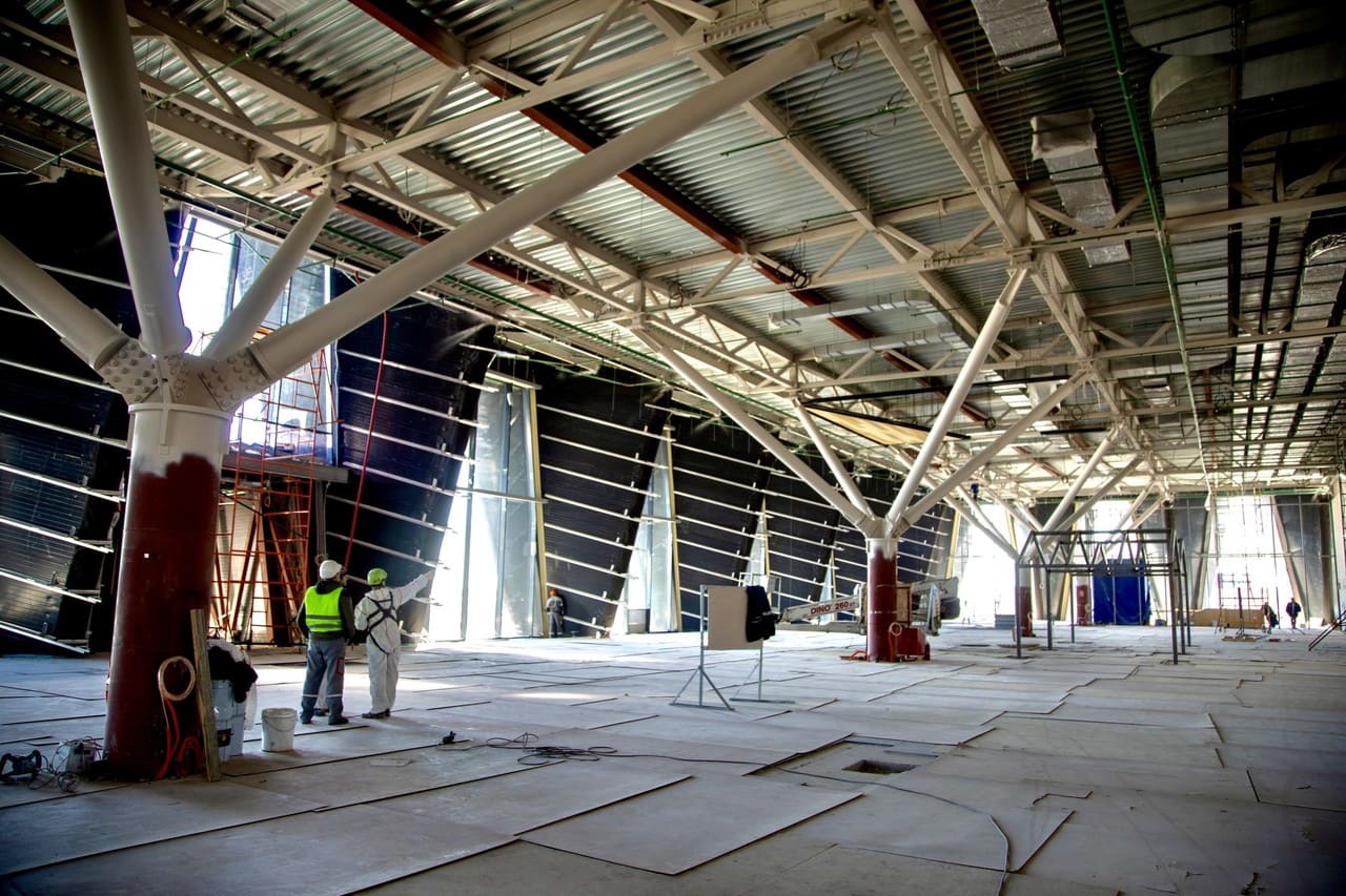 Динамика строящегося терминала аэропорта Новый Уренгой в июне-photo-7