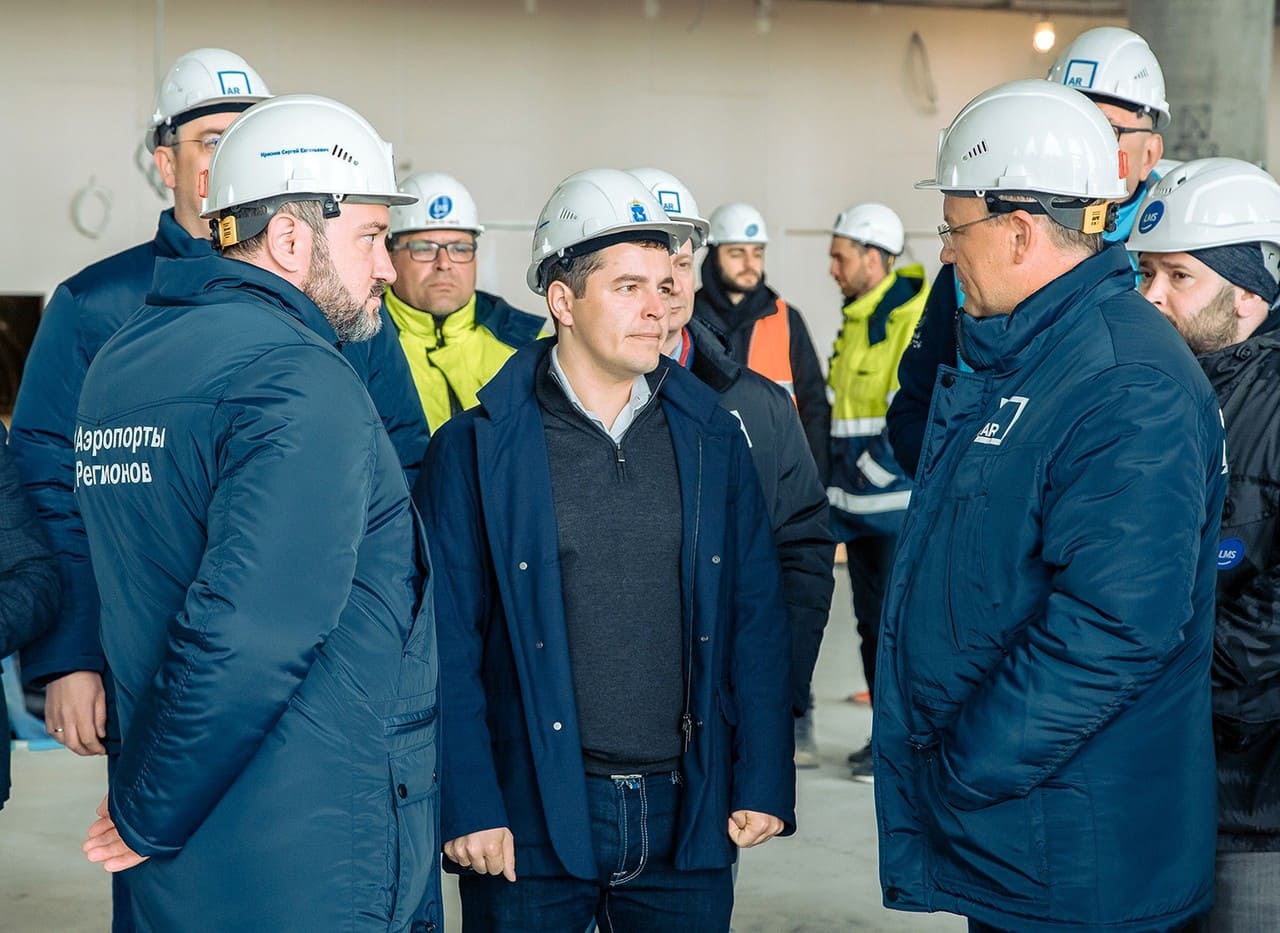 Губернатор ЯНАО Артюхов посетил строительство аэропорта Новый Уренгой-photo-1