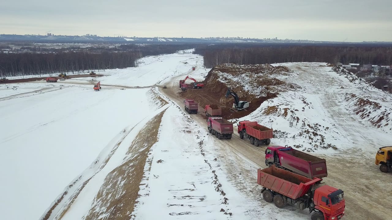 Video flyby from the drone of the Eastern Exit in Ufa in December-photo-1