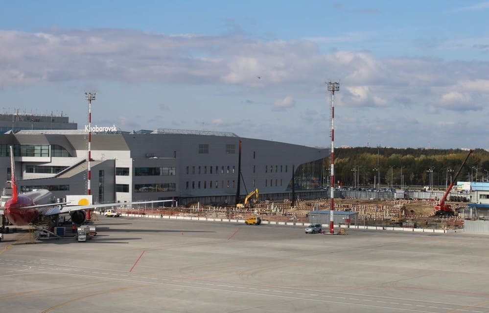 The new terminal of the international air lines of Khabarovsk airport