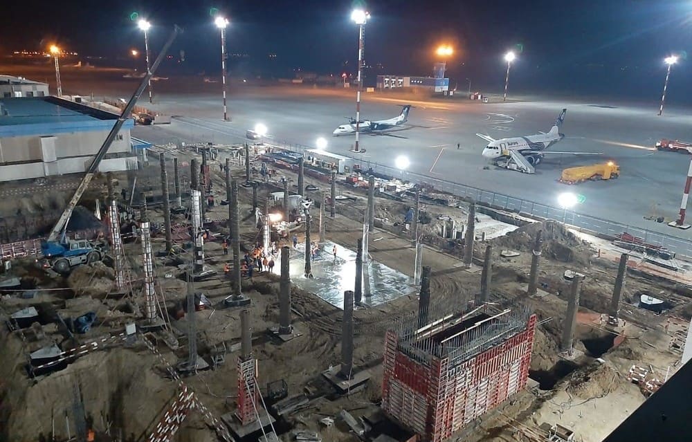 The new terminal of the international air lines of Khabarovsk airport