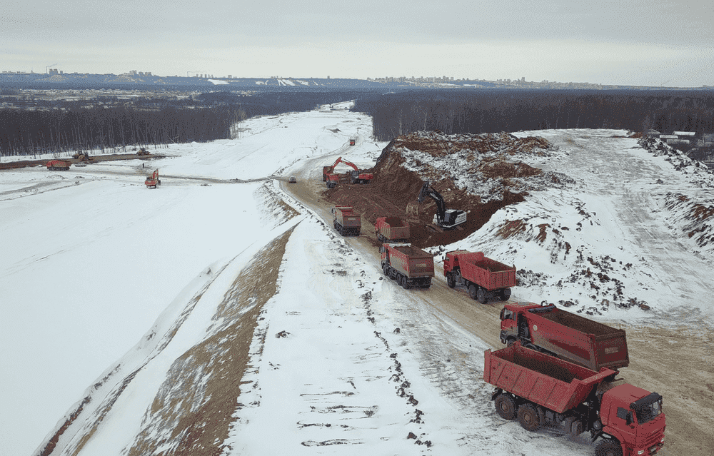 CONSTRUCTION OF THE EASTERN EXIT TO THE FEDERAL HIGHWAY M-5 URAL - photo37
