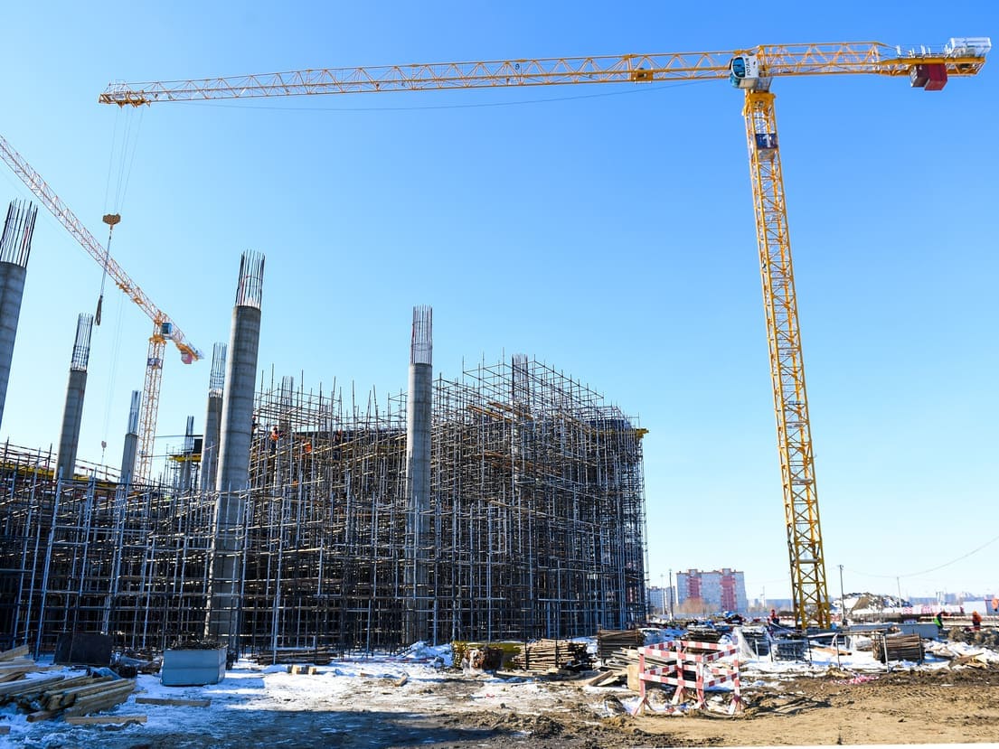 Video from the construction of Omsk Arena: results of March - Photo 4