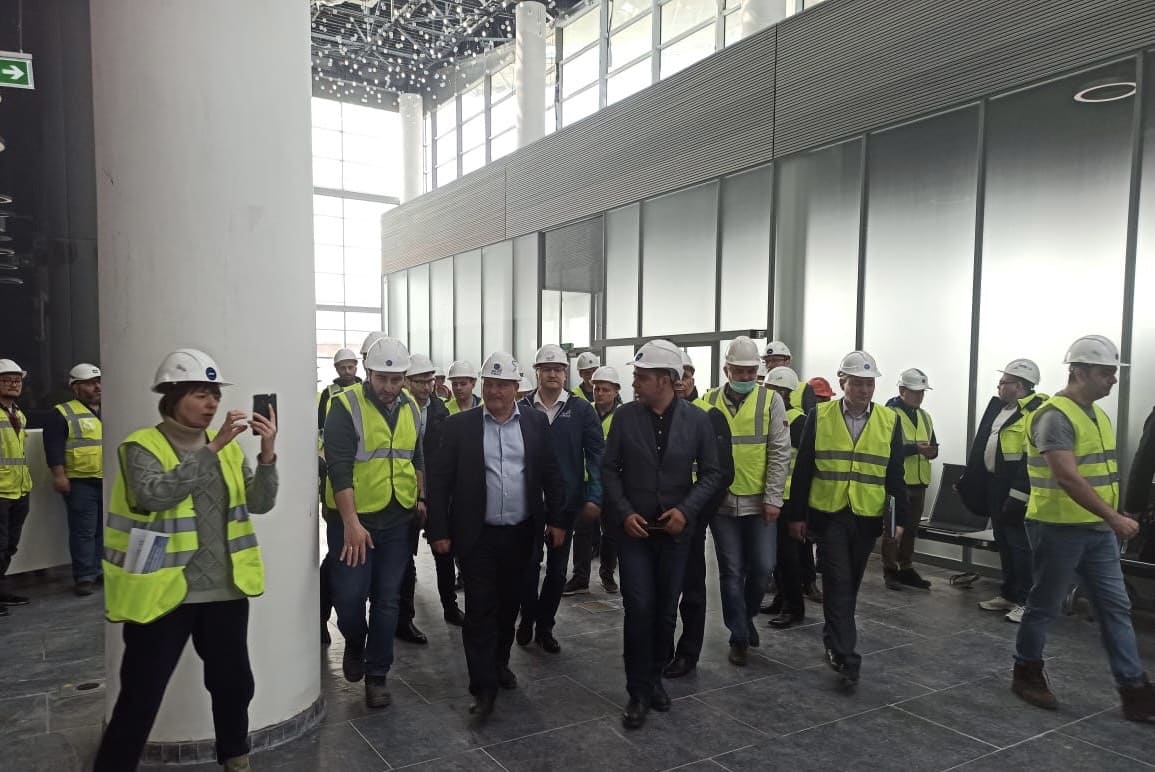 Vyacheslav Telegin visited the construction site of the Airport - Photo 5